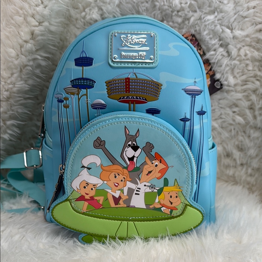 Loungefly Sky Blue Jetsons Kids Backpack